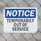 Signmission Temporarily Out Of Service, 18 in W x Rectangle, Plastic OS-2PACK-NS-P-1218-L-18535 - alternate 7